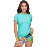 Body Glove Smoothies in-Motion Short Sleeve Rashguard UPF 50+ Sea Mist XL NWT