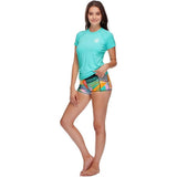 Body Glove Smoothies in-Motion Short Sleeve Rashguard UPF 50+ Sea Mist XL NWT