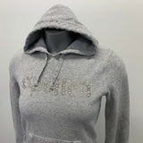 Aeropostale Women's Hoodie Sweatshirt Size Small Gray Cotton Poly