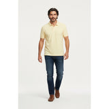 Eddie Bauer Men's Large Yellow Cuffed Short Sleeve Cotton Casual Polo Shirt
