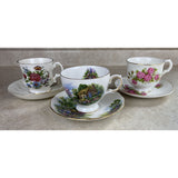 Lot Of Three Tea Cup And Saucer Sets Vale, Sadler And Viceroy