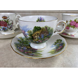 Lot Of Three Tea Cup And Saucer Sets Vale, Sadler And Viceroy