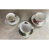 Lot Of Three Tea Cup And Saucer Sets Vale, Sadler And Viceroy