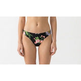 Maaji Black Bouquet Flirt Thin Side Bikini Bottom