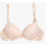 Smart & Sexy Style SA276 Women's Push Up Bra In the Buff w/ Lace Wings