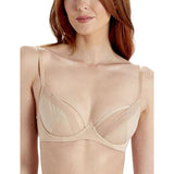 Pretty Polly Womens 32I Naturals Non-Padded Plunge Bra LPAXF2 Creme Brulee