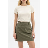 Jessica Womens Green Pencil Skirt Size 14 Stretch Cotton Blend Pocket Flat Front