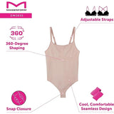 Maidenform DMS830 Women's small Seamless Tummy Control Thong Bodysuit Blush NWT