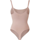 Maidenform DMS830 Women's small Seamless Tummy Control Thong Bodysuit Blush NWT