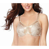 Bali DF3562 Satin Tracings Minimizer Bra Underwire Bra Nude