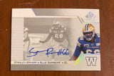 2025 Upper Deck CFL SP Game Used Autograph Stanley Bryant CFL-SB Blue Bombers