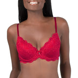 Smart & Sexy 85046PK Signature Lace Push-up Bra Red