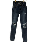 Levi's Women's 721 High Rise Skinny Jeans, Lapis Longing distressed, W25 L30