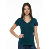 La Vie en Rose Women's Sacramento Super Soft Short Sleeve Shirt Size Small Cotton Blend