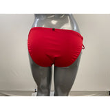 Aqua by La Vie en Rose Women's Red Bathing Suit Bottoms Side Tie Size Medium Polyester