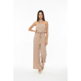 VENUS Tube Cropped Romper Women's Size Medium Rayon Elastic Waist NEW