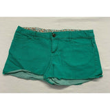 Firefly Women's Green Cut Off Shorts Size 6 Stretch Casual Beach Shorts