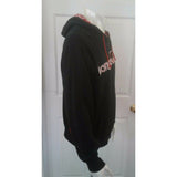 Bongoboards Hoodie Men's Black Long Sleeve Spell Out Hooded Sweatshirt Size XS