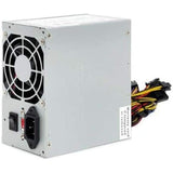 Coolmax I-400 400W ATX 12V V2.0 Power Supply with 1x 80mm Low Noise Cooling Fan