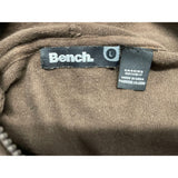 Bench Men's Full Zip Hooded Sweater Jacket Size Large Cotton Brown Long Sleeve