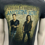 Florida Georgia Line Anything Goes Tour Concert T Shirt Black Men's small Cotton