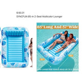 Sloosh Inflatable Tanning Pool Lounger Float-XL, 85" x 57"