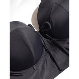 Smart & Sexy 36DD Long Line Bikini Top Black Style SA625 NWT