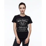 Brad Paisley Alcohol Tour 2005 T Shirt Women's Size Small Black Crew Neck Tee
