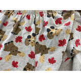 Bluenotes Women's Sleep Shorts Size Small Gray Canadian Beaver Maple Leaf Moose