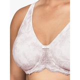 WonderBra Molded Print 2 Ply Seamless Underwire Bra Style 7416  Rose Pink