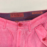 Guess Jeans Classic Shorts Men's 32 Cotton Safari Cargo Pigment Tumble Fuscia Pink