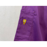 Wonderwink Women's Purple Scrub Pants Size Small Petite Elastic Waist Polyester Blend NEW