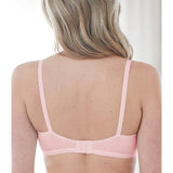 Bestform 97086248 Striped Wireless Cotton Bra Lightly-Lined Bitter Sweet Pink