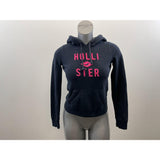 Hollister Women's XS Navy Blue Sweatshirt XS Pink lettering Cotton Blend