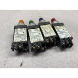 Allen Bradley Push To Test 800T-PST16 Used Push Button Panel Box Switches Lot Of 4 Various Color