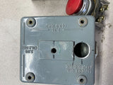 Allen-Bradley Emergency Stop 4' x 4" x 3" Cast Power Box With Push Button Switch