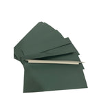 TaoBary Business Envelope #10 Straight Flap Slight Foil Green Color Pack 25