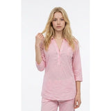 Forever 21 Women's Small Pink Polka Dot 100% Rayon Collar Night Shirt Nighty