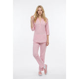 Forever 21 Women's Small Pink Polka Dot 100% Rayon Collar Night Shirt Nighty