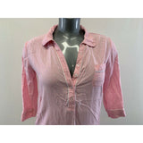 Forever 21 Women's Small Pink Polka Dot 100% Rayon Collar Night Shirt Nighty