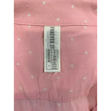 Forever 21 Women's Small Pink Polka Dot 100% Rayon Collar Night Shirt Nighty