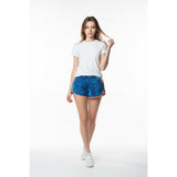 Adidas Shorts Women's Size Small Blue Orange Polyester Running Workout Shorts