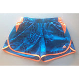 Adidas Shorts Women's Size Small Blue Orange Polyester Running Workout Shorts