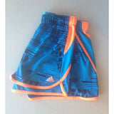 Adidas Shorts Women's Size Small Blue Orange Polyester Running Workout Shorts