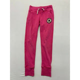 Converse All Star Girls Size Medium Pink Drawstring Waist Cuffed Jogging Pants J