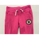 Converse All Star Girls Size Medium Pink Drawstring Waist Cuffed Jogging Pants J