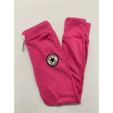 Converse All Star Girls Size Medium Pink Drawstring Waist Cuffed Jogging Pants J