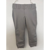 Champro Youth Girls Small Softball Pants Gray Elastic Cuffs NEW