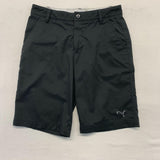 PUMA Polyester Blend Shorts Boys Size Medium Black Flat Front Stretch Casual Shorts