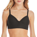 Hanes MHG199 Women's Comfort Evolution Lace Wirefree Black Bra Size 2XL NWT